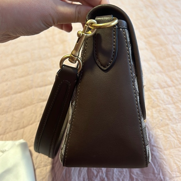 NWOT Coach Soft Tabby Brown Signature Canvas/Leather - Picture 7 of 14